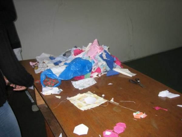 Aula de artesanado - Juventude Cidad� 