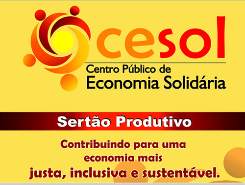 Folder Cesol Sert�o Produtivo - Saiba mais sobre o trabalho do Centro P�blico