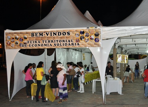 Feira Territorial de Economia Solid�ria incentiva comercializa��o