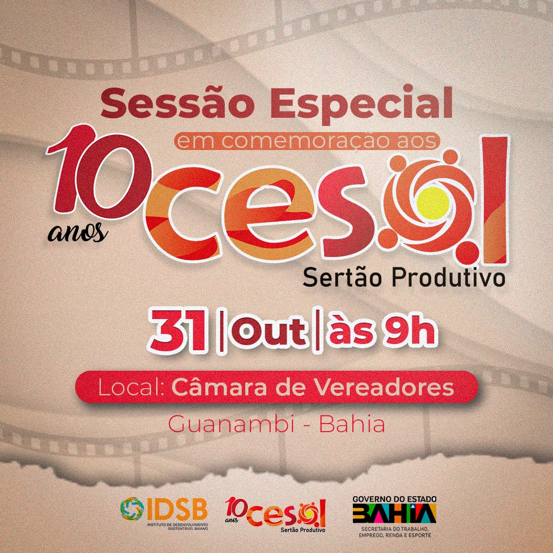 Cesol Sert�o Produtivo completa 10 anos e realizar� evento comemorativo