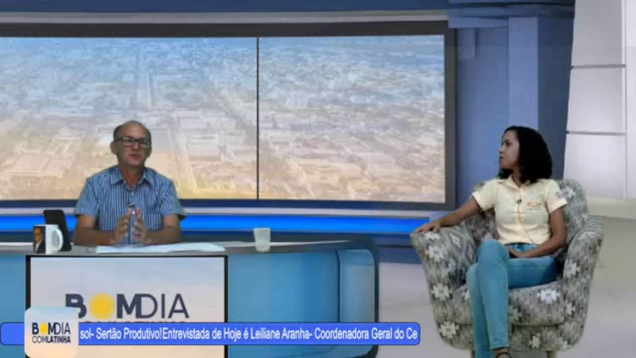 Coordenadora do Cesol Sert�o Produtivo � entrevistada em programa��o da TV Conex�o Guanambi 