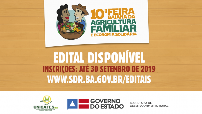 Inscri��es para a 10� Feira Baiana da Agricultura Familiar terminam no dia 30 de setembro